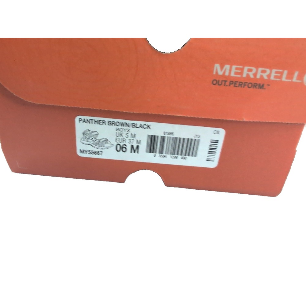 Merrell Panther Kids MC55667 Sandals Boy's Brown - Size 6 - New - Picture 3 of 4